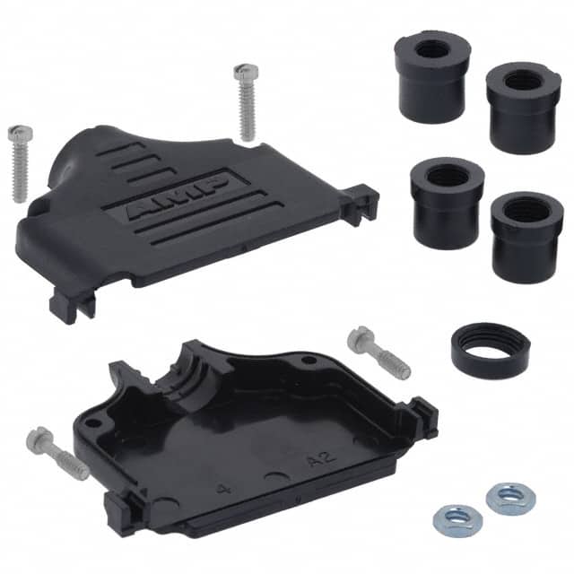 5748678-4 CONN BACKSHELL 37POS 180DEG BLK