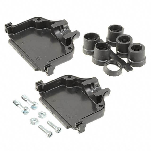 5748678-5 CONN BACKSHELL 50POS 180DEG BLK