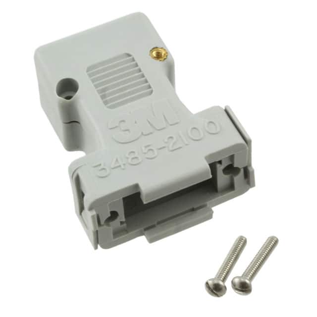 3485-2100R CONN BACKSHELL 9POS 180DEG GRAY