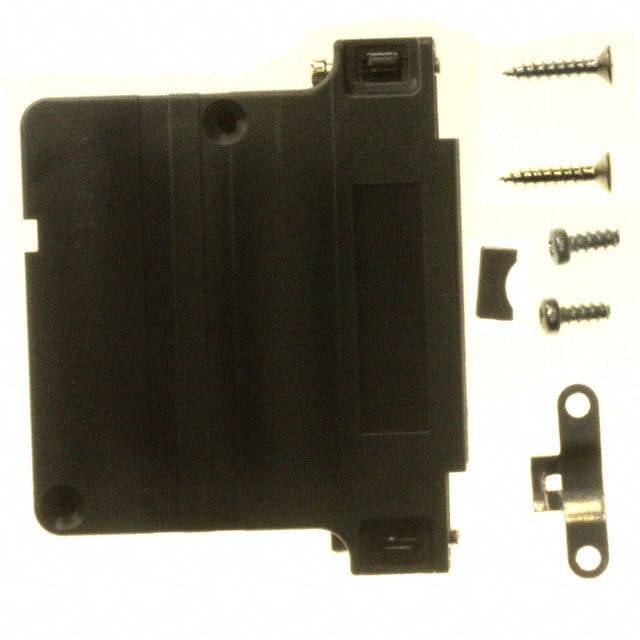 165X13449XE CONN BACKSHELL 37POS 90DEG BLACK