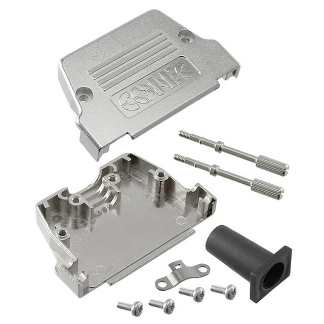 165X17349X CONN BACKSHELL 50POS 180DEG SHLD