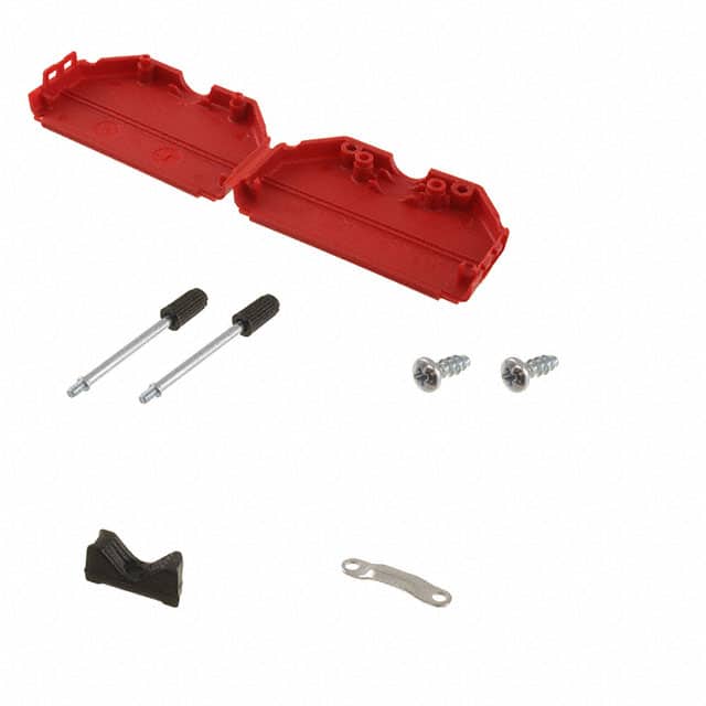 ACOV-SUB-37NB15 CONN BACKSHELL 37POS 180DEG RED