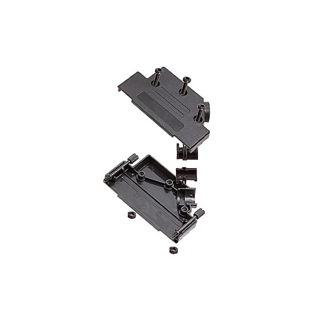 ACOV-SUB-37NB22 CONN BACKSHELL 37POS 45DEG BLACK