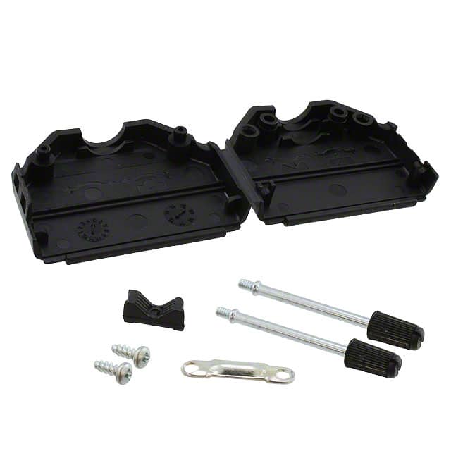 136501-1 CONN BACKSHELL 25POS 180DEG BLK