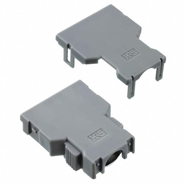 FI-20-CV5(50) CONN BACKSHELL 20POS 180DEG GRAY