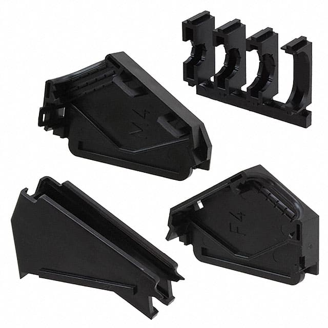 745311-1 CONN BACKSHELL 37P 90/180DEG BLK
