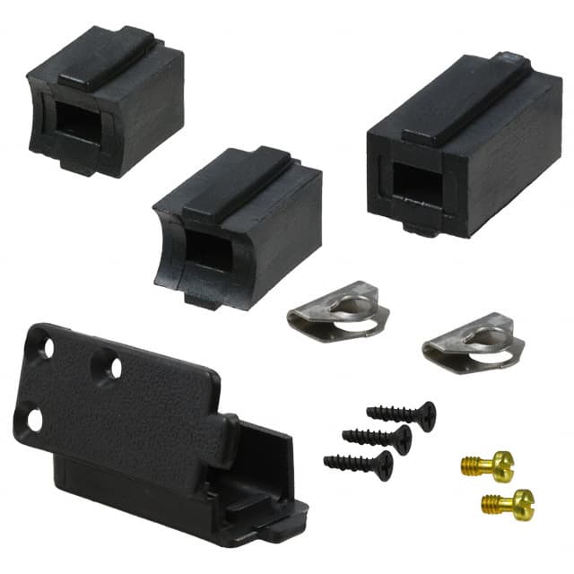 207908-1 CONN BACKSHELL 9P 90/180DEG BLK