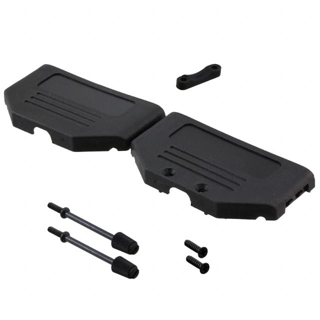 A-FT 37 CONN BACKSHELL 37POS 180DEG BLK