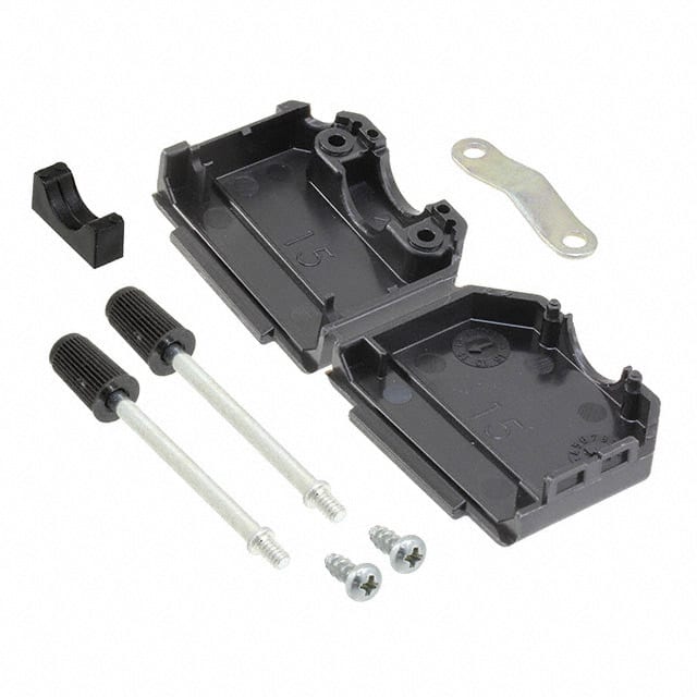 1-1991253-5 CONN BACKSHELL 15POS 180DEG BLK