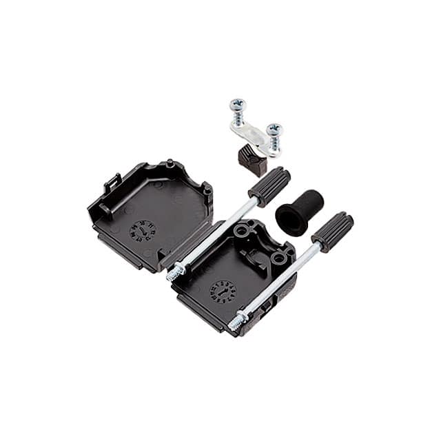 ACOV-SUB-09NB9 CONN BACKSHELL 9POS 180DEG BLACK