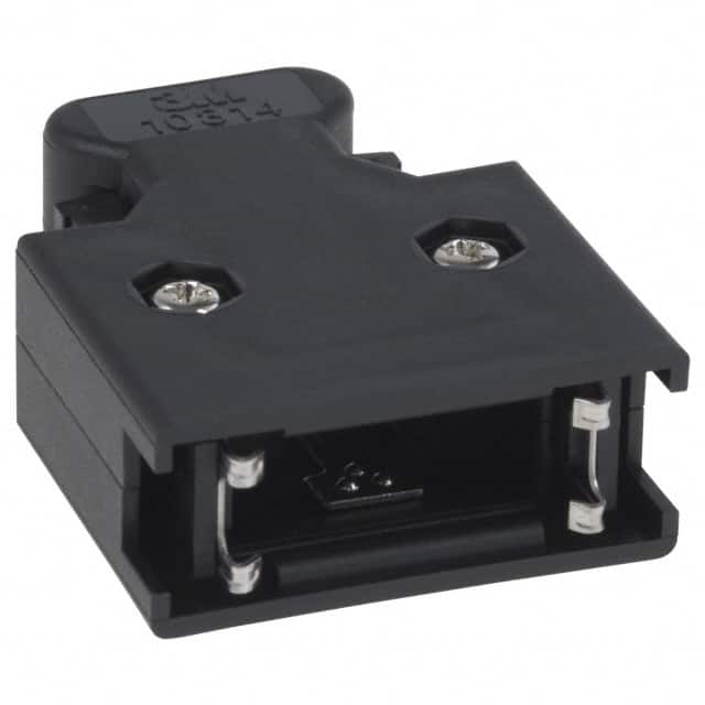 10314-52F0-008 CONN BACKSHELL 14POS 180DEG BLK