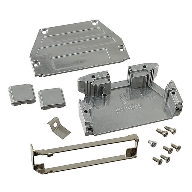 165X11699X CONN BACKSHELL 50P 40/180DEG SHD