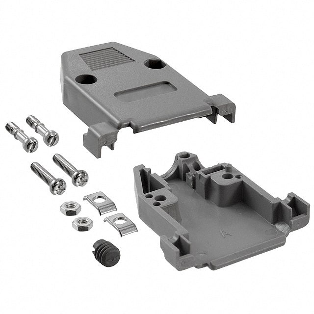 40-9715HX CONN BACKSHELL 15POS 180DEG GRAY