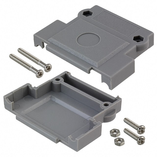 AGP-25/IDC CONN BACKSHELL 25POS 180DEG GRAY