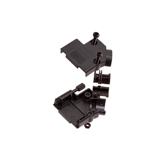 ACOV-SUB-09NB22 CONN BACKSHELL 9POS 45DEG BLACK