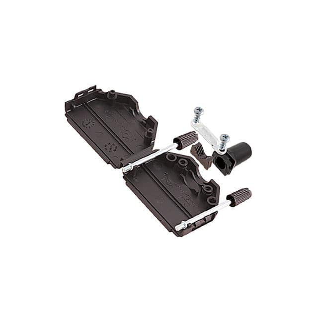 ACOV-SUB-25NB9 CONN BACKSHELL 25POS 180DEG BLK