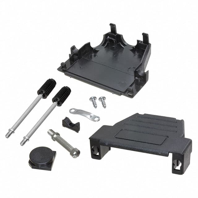 ACOV-SUB-25NB12 CONN BACKSHELL 25POS 90DEG BLACK