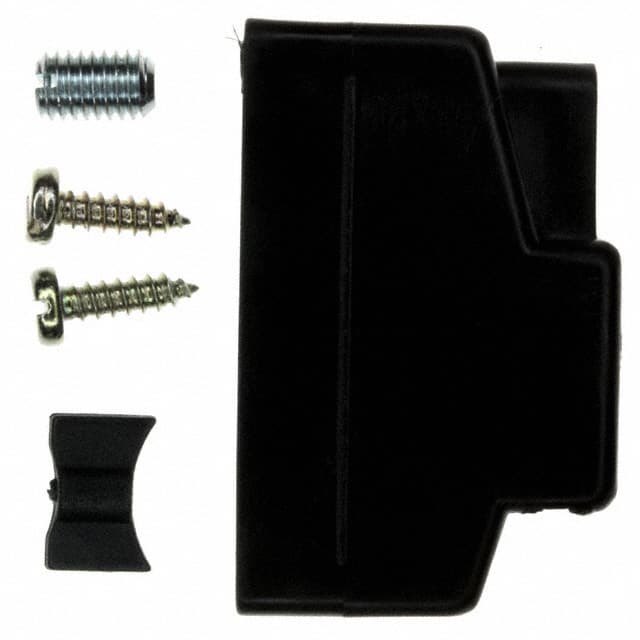 165X10399XE CONN BACKSHELL 15POS 180DEG BLK
