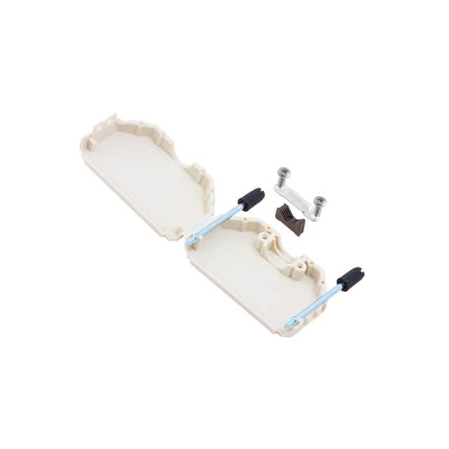ACOV-SUB-50NB14 CONN BACKSHELL 50POS 180DEG GRAY