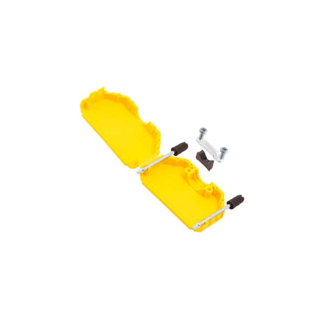 ACOV-SUB-50NB17 CONN BACKSHELL 50POS 180DEG YLW