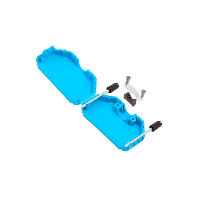 ACOV-SUB-50NB16 CONN BACKSHELL 50POS 180DEG BLUE