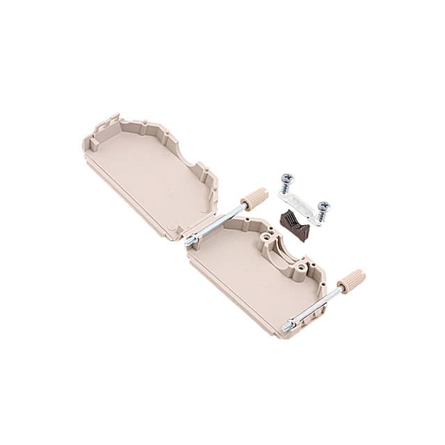 ACOV-SUB-50NB13 CONN BACKSHELL 50POS 180DEG GRAY