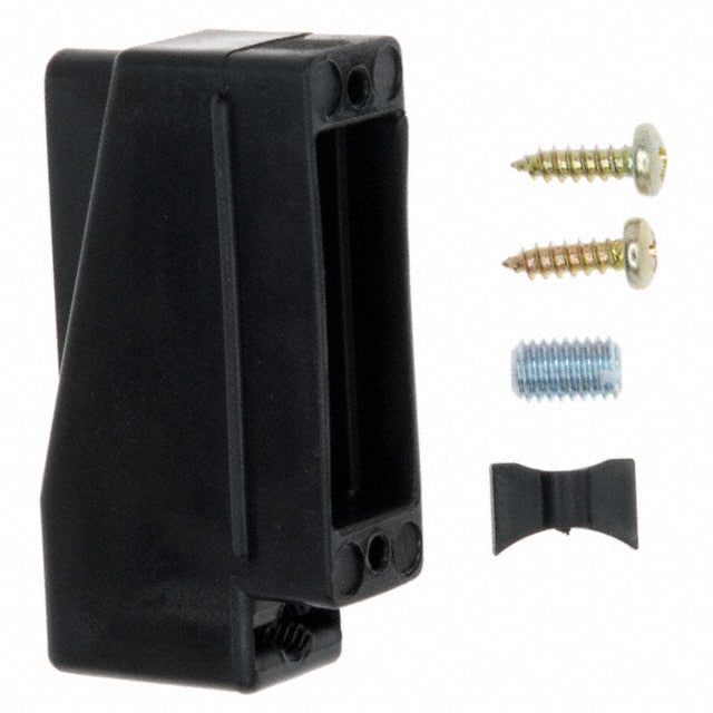 165X10449XE CONN BACKSHELL 15POS 90DEG BLACK