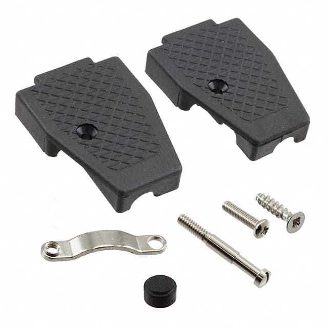 165X13019X CONN BACKSHELL 9P 45/180DEG BLK