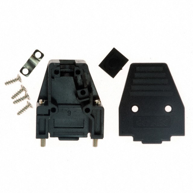 165X11239XE CONN BACKSHELL 9P 45/180DEG BLK