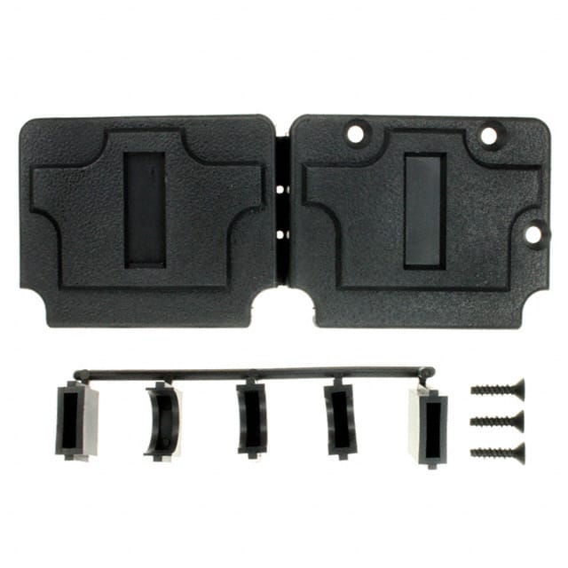 207476-1 CONN BACKSHELL 50P 90/180DEG BLK