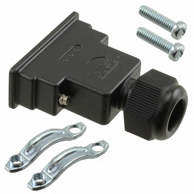 1731100020 CONN BACKSHELL 15POS 180DEG BLK