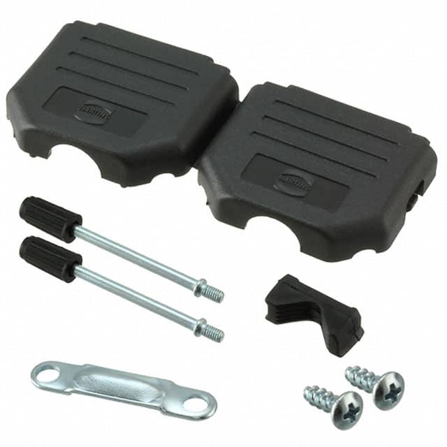09670150426 CONN BACKSHELL 15POS 180DEG BLK