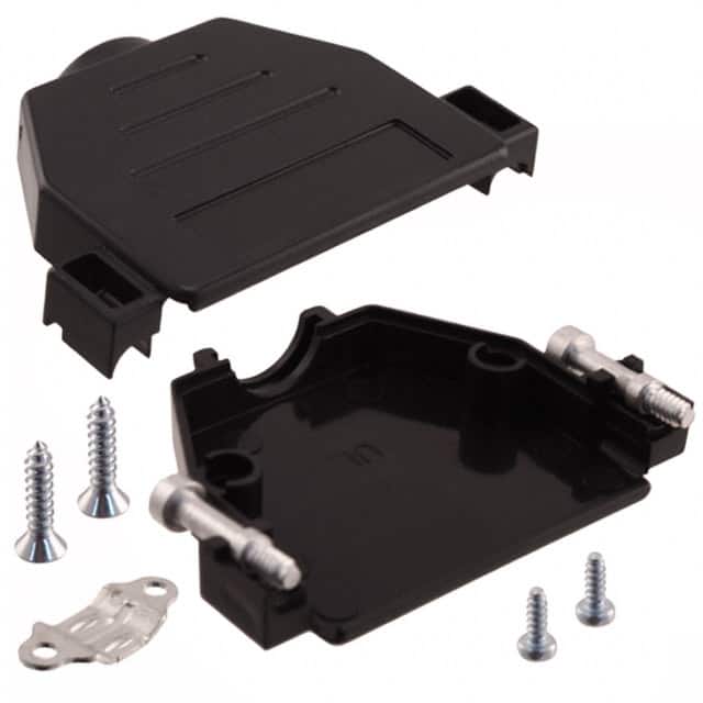 09670250442 CONN BACKSHELL 25POS 180DEG BLK