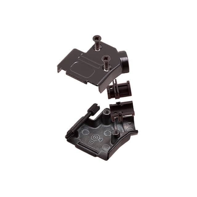 ACOV-SUB-09MB25 CONN BACKSHELL 9P 45DEG SHLD BLK