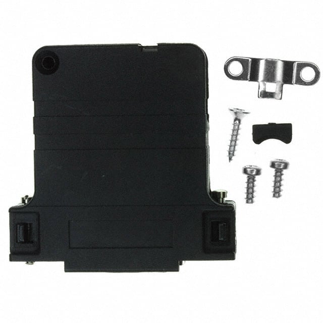 165X13439XE CONN BACKSHELL 25POS 90DEG BLACK