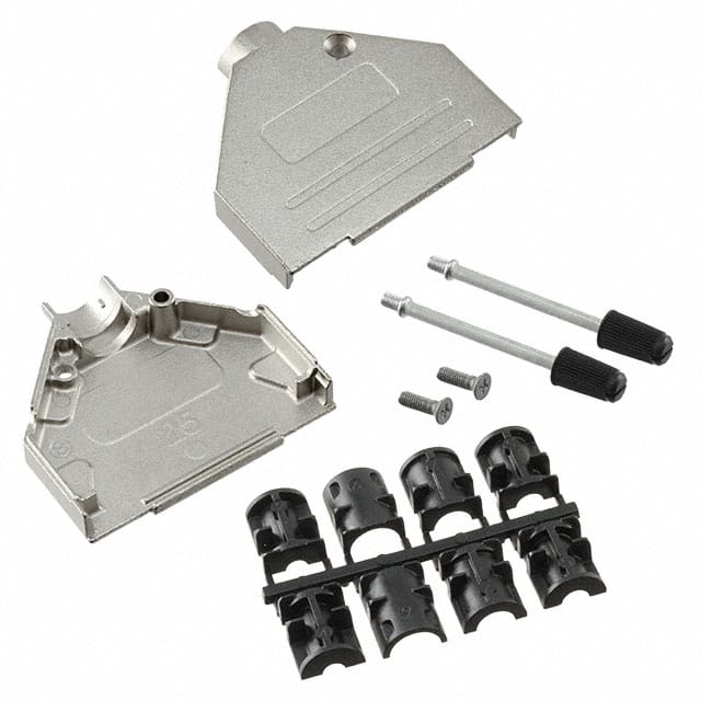 165X02669X CONN BACKSHELL 25POS 180DEG SHLD