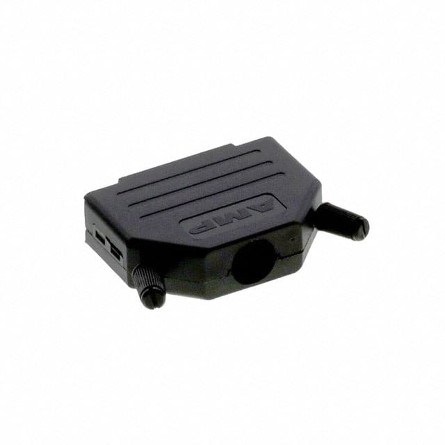 5-885000-3 CONN BACKSHELL 25POS 180DEG BLK