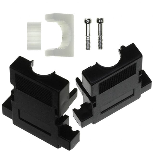 956-015-010R011 CONN BACKSHELL 15POS 180DEG BLK