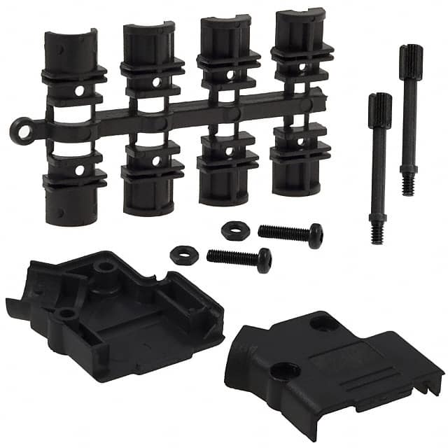 971-009-010R011 CONN BACKSHELL 9POS 45DEG BLACK