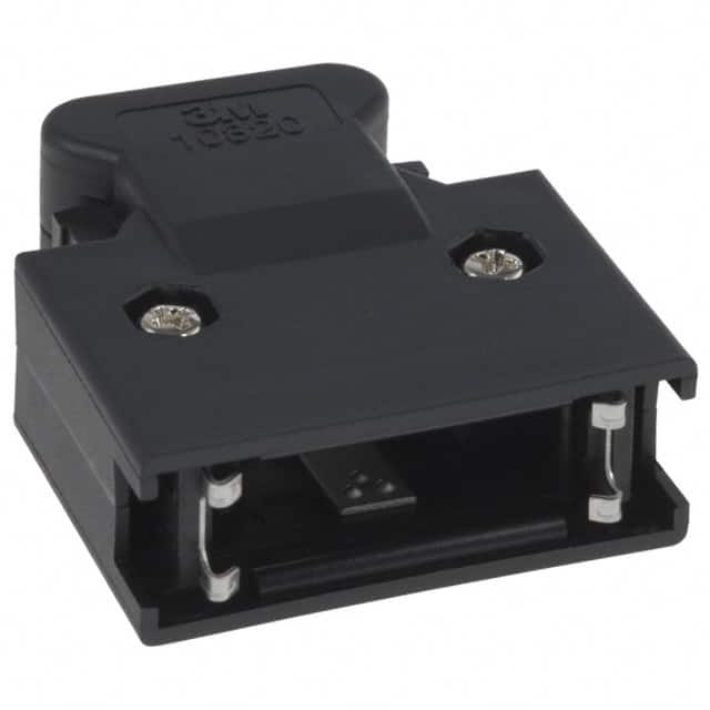 10320-52F0-008 CONN BACKSHELL 20POS 180DEG BLK