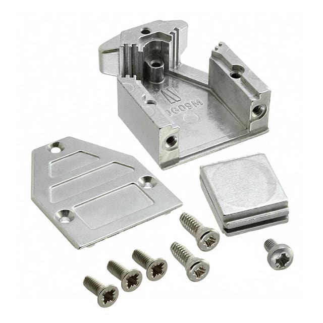 165X10819X CONN BACKSHELL 9P 30DEG SHLD SLV
