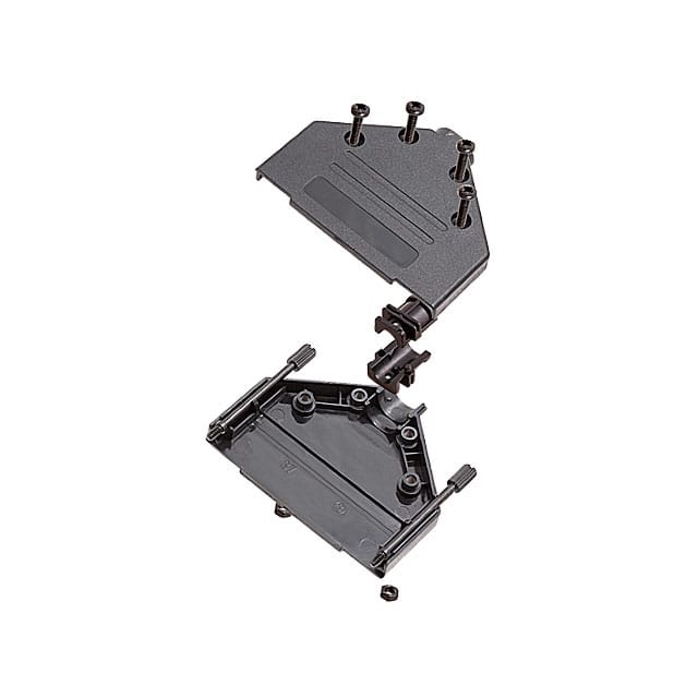 ACOV-SUB-37NB23 CONN BACKSHELL 37POS 180DEG BLK