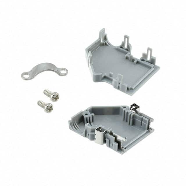 FI-20-CVS5(50) CONN BACKSHELL 20POS 90DEG GRAY