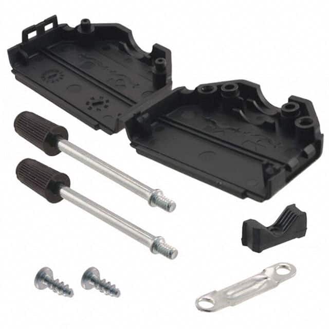 09670250424 CONN BACKSHELL 25POS 180DEG BLK