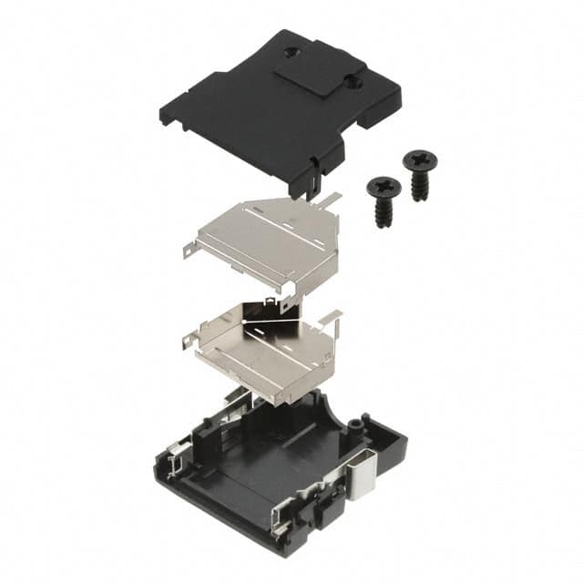 DH-37-CT1B CONN BACKSHELL 37POS 180DEG SHLD