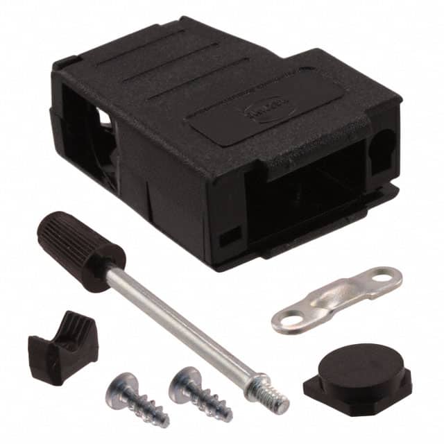 09670090434 CONN BACKSHELL 9P 75/180DEG BLK