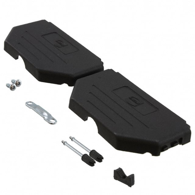09670370424 CONN BACKSHELL 37POS 180DEG BLK