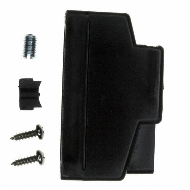 165X10409XE CONN BACKSHELL 25POS 180DEG BLK