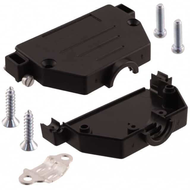 09670500442 CONN BACKSHELL 50POS 180DEG BLK