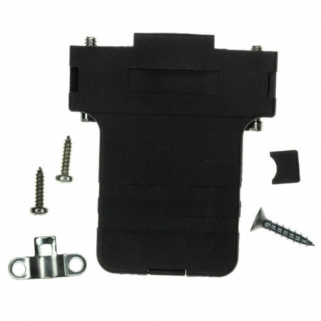 165X13429XE CONN BACKSHELL 15POS 90DEG BLACK